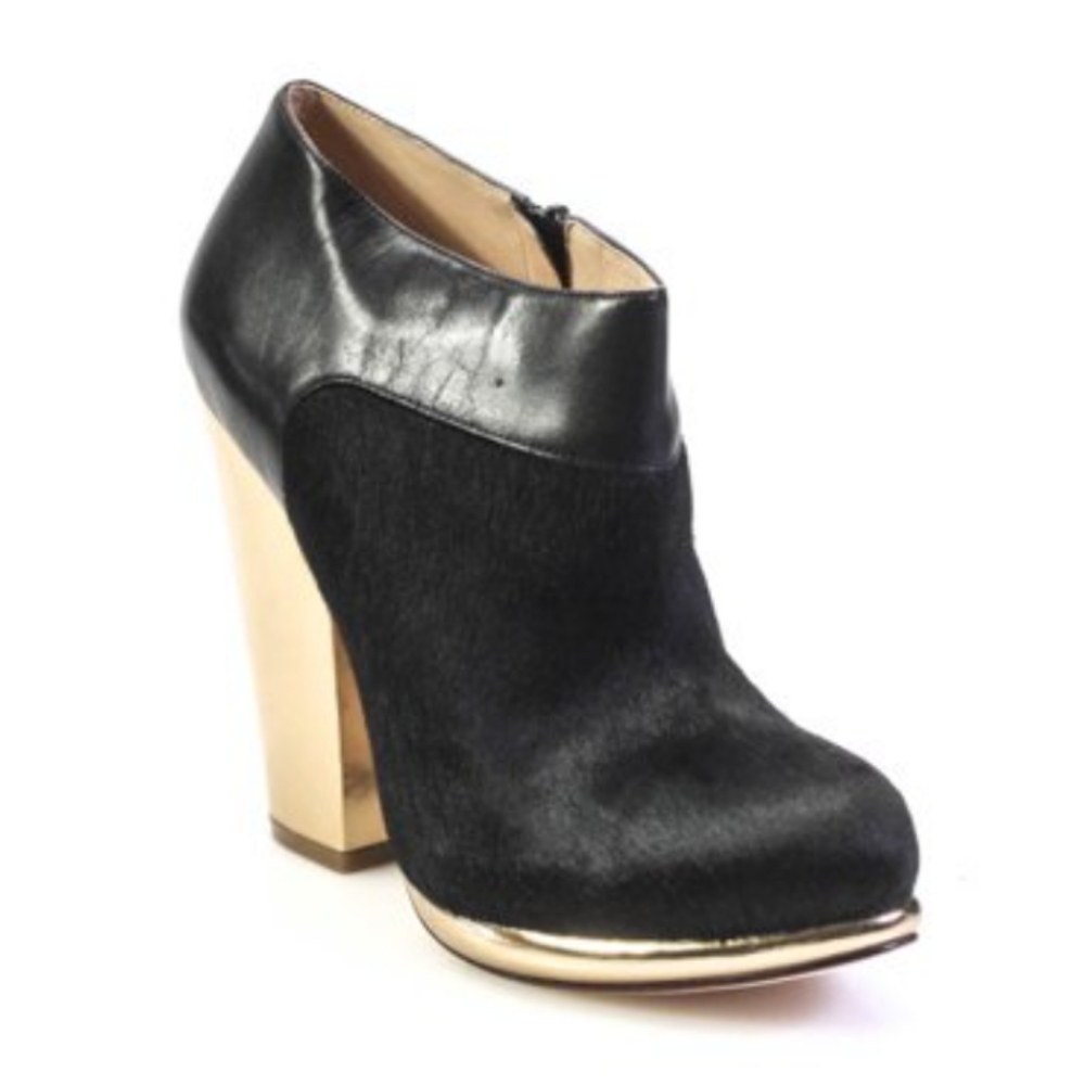 Cole Haan Real Fur Platform Bootie
